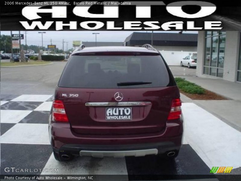 Barolo Red Metallic / Macadamia 2006 Mercedes-Benz ML 350 4Matic
