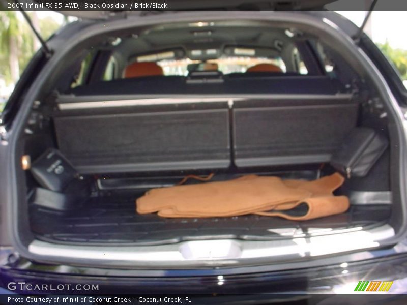 Black Obsidian / Brick/Black 2007 Infiniti FX 35 AWD