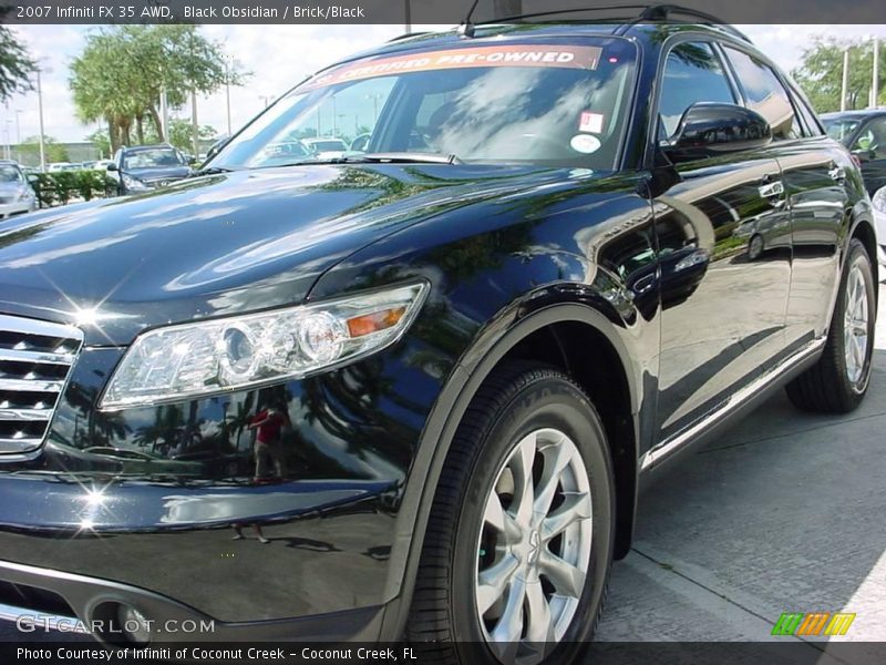 Black Obsidian / Brick/Black 2007 Infiniti FX 35 AWD