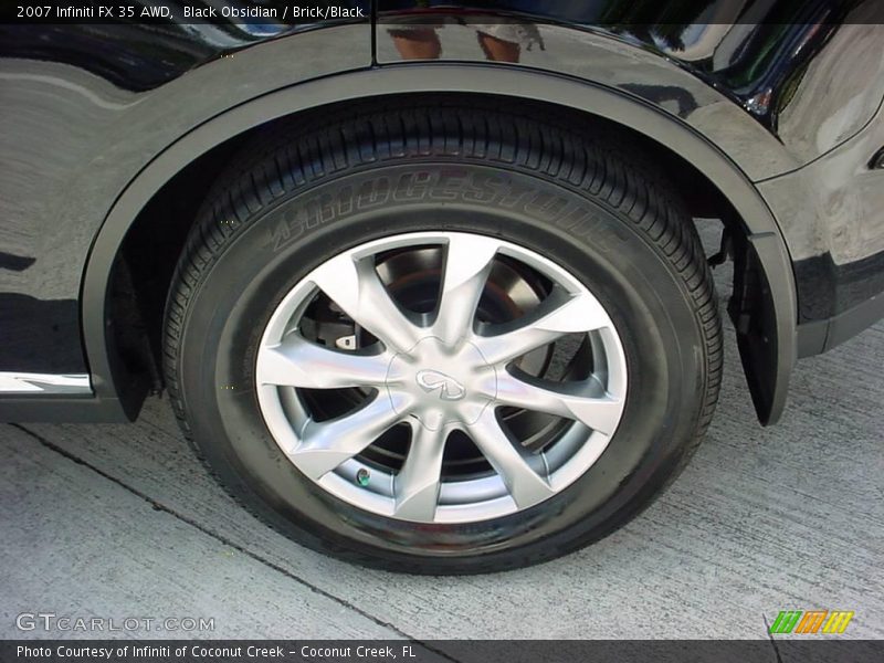Black Obsidian / Brick/Black 2007 Infiniti FX 35 AWD