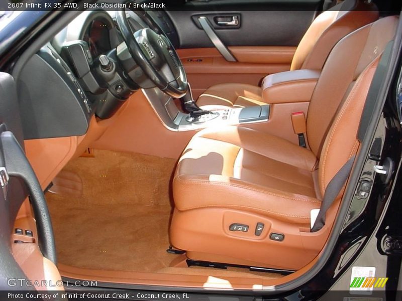 Black Obsidian / Brick/Black 2007 Infiniti FX 35 AWD