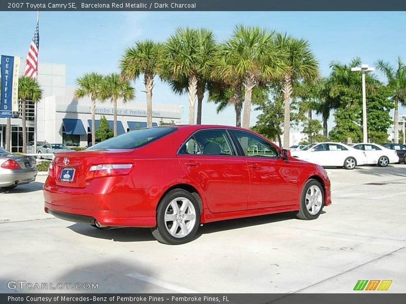 Barcelona Red Metallic / Dark Charcoal 2007 Toyota Camry SE