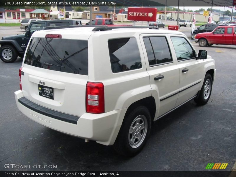 Stone White Clearcoat / Dark Slate Gray 2008 Jeep Patriot Sport