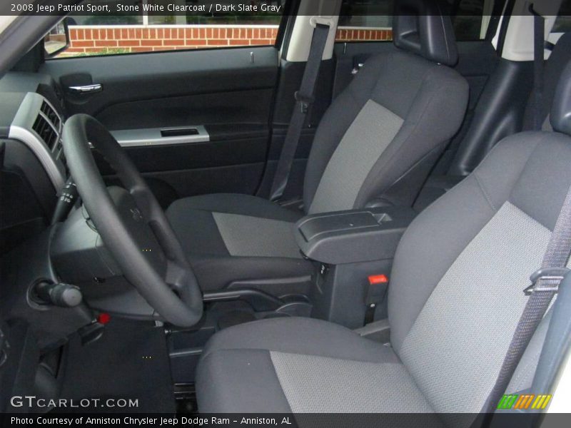 Stone White Clearcoat / Dark Slate Gray 2008 Jeep Patriot Sport