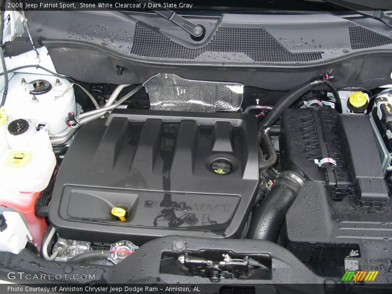 Stone White Clearcoat / Dark Slate Gray 2008 Jeep Patriot Sport