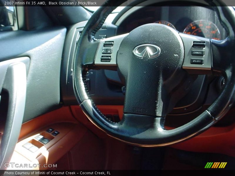 Black Obsidian / Brick/Black 2007 Infiniti FX 35 AWD