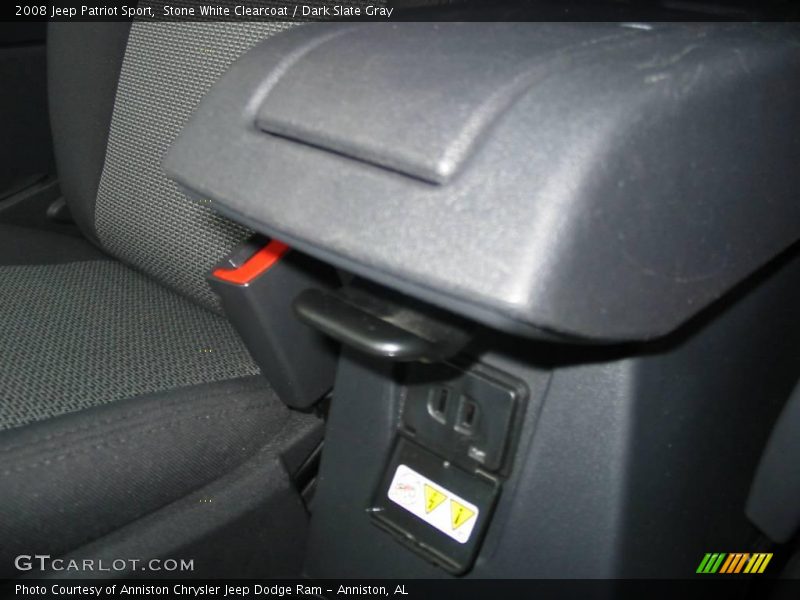Stone White Clearcoat / Dark Slate Gray 2008 Jeep Patriot Sport
