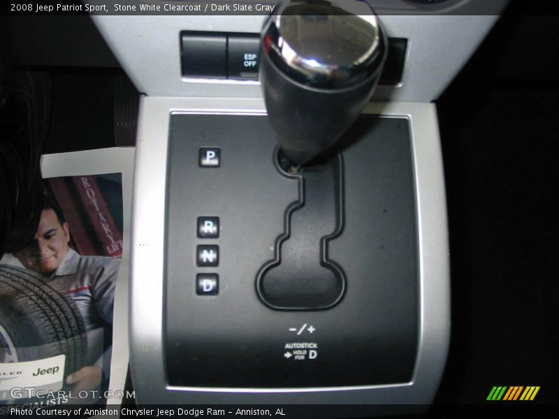 Stone White Clearcoat / Dark Slate Gray 2008 Jeep Patriot Sport