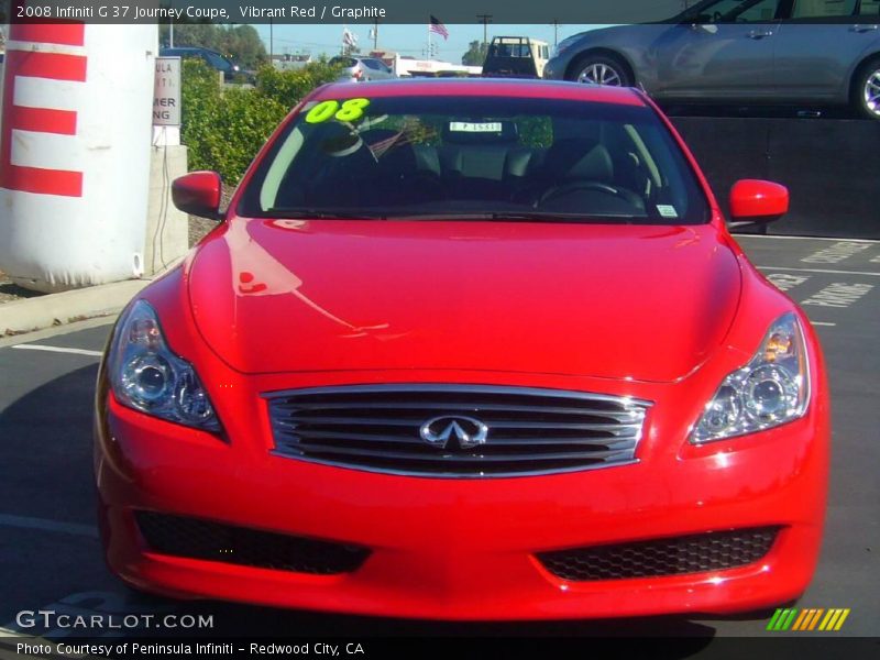 Vibrant Red / Graphite 2008 Infiniti G 37 Journey Coupe