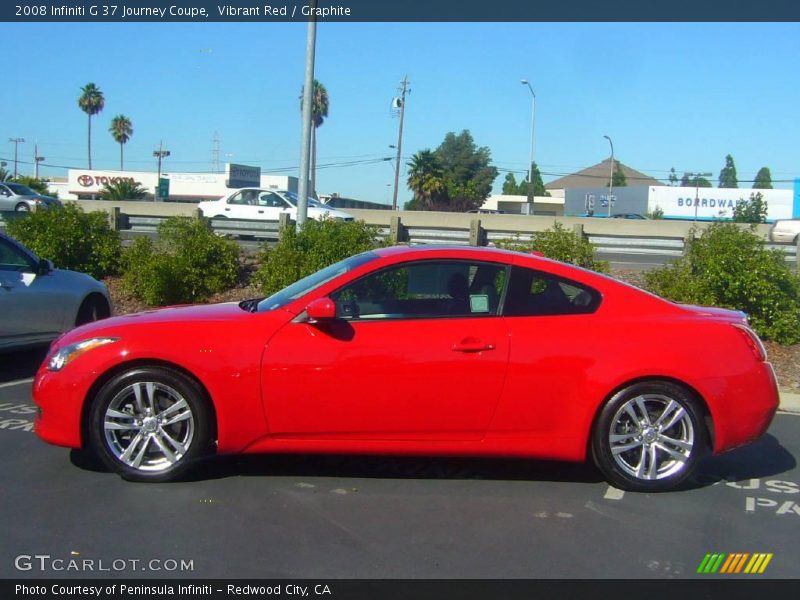 Vibrant Red / Graphite 2008 Infiniti G 37 Journey Coupe