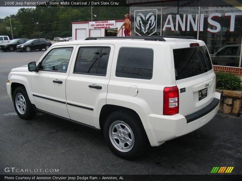 Stone White Clearcoat / Dark Slate Gray 2008 Jeep Patriot Sport