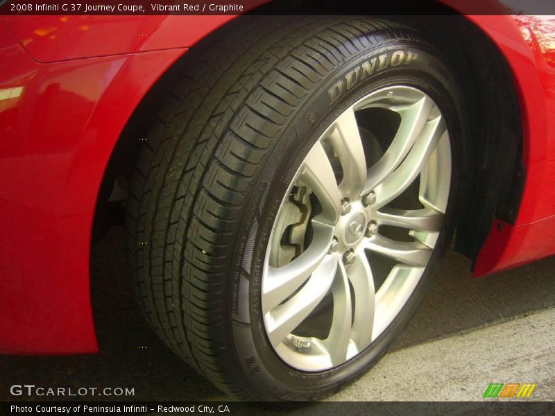 Vibrant Red / Graphite 2008 Infiniti G 37 Journey Coupe