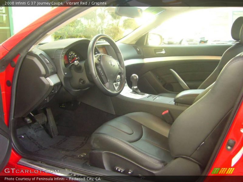  2008 G 37 Journey Coupe Graphite Interior