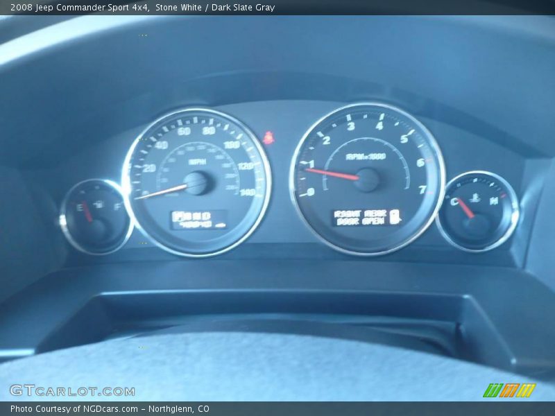 Stone White / Dark Slate Gray 2008 Jeep Commander Sport 4x4