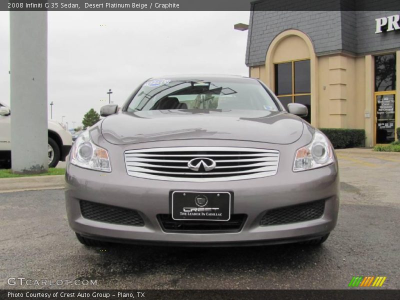 Desert Platinum Beige / Graphite 2008 Infiniti G 35 Sedan