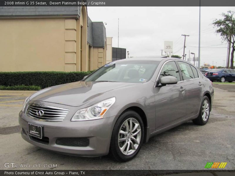 Desert Platinum Beige / Graphite 2008 Infiniti G 35 Sedan