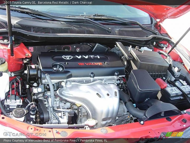 Barcelona Red Metallic / Dark Charcoal 2007 Toyota Camry SE