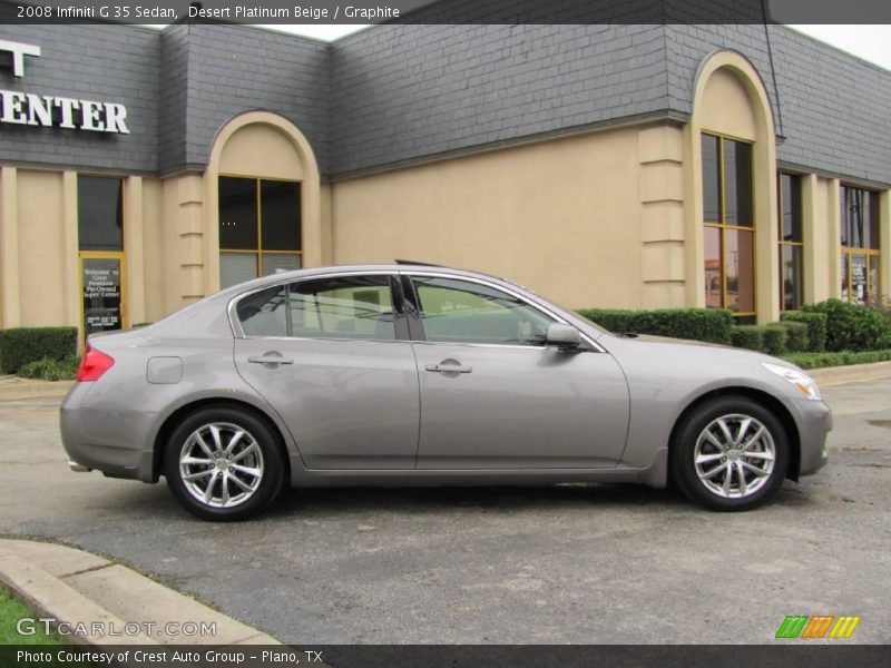 Desert Platinum Beige / Graphite 2008 Infiniti G 35 Sedan