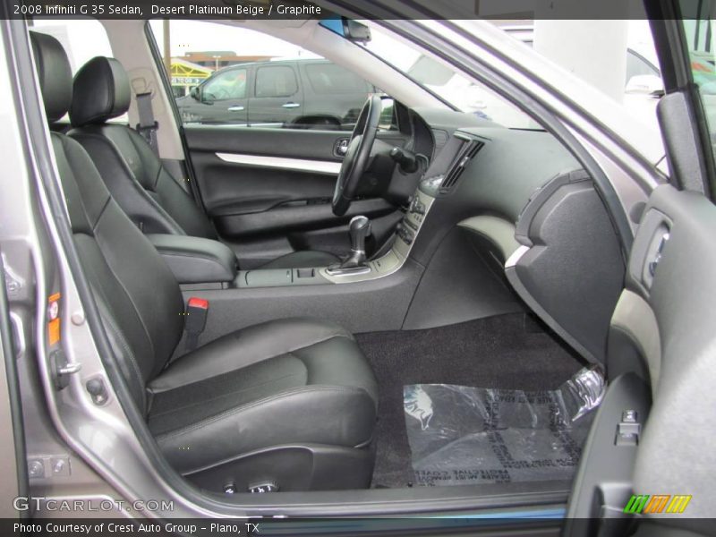 Desert Platinum Beige / Graphite 2008 Infiniti G 35 Sedan