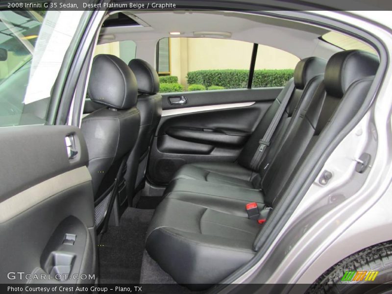 Desert Platinum Beige / Graphite 2008 Infiniti G 35 Sedan