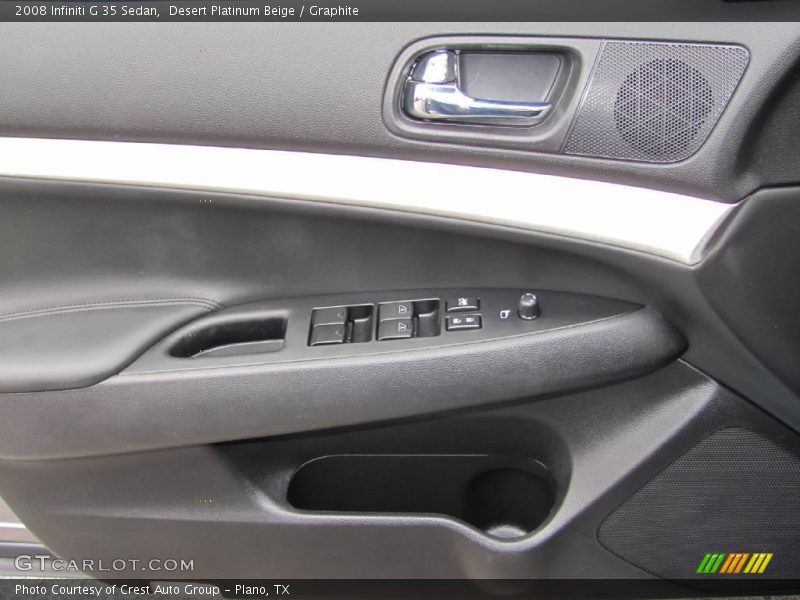 Desert Platinum Beige / Graphite 2008 Infiniti G 35 Sedan