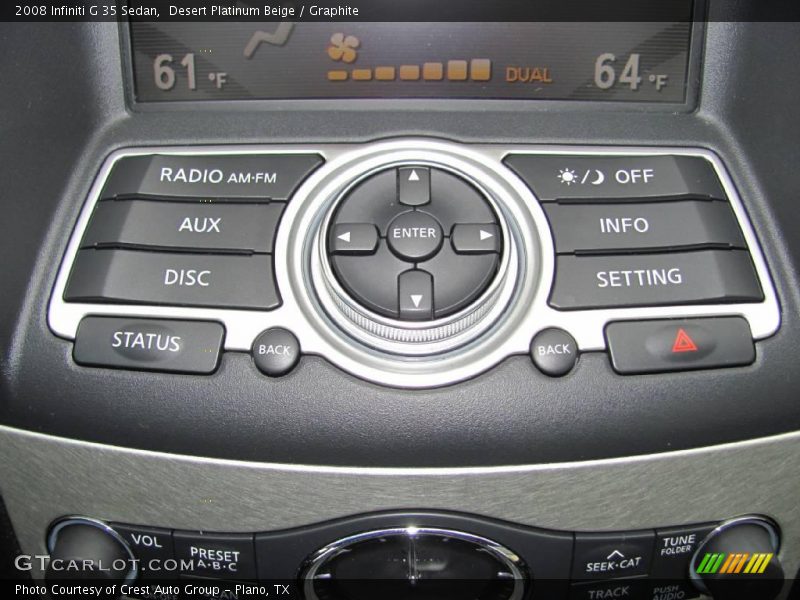 Desert Platinum Beige / Graphite 2008 Infiniti G 35 Sedan