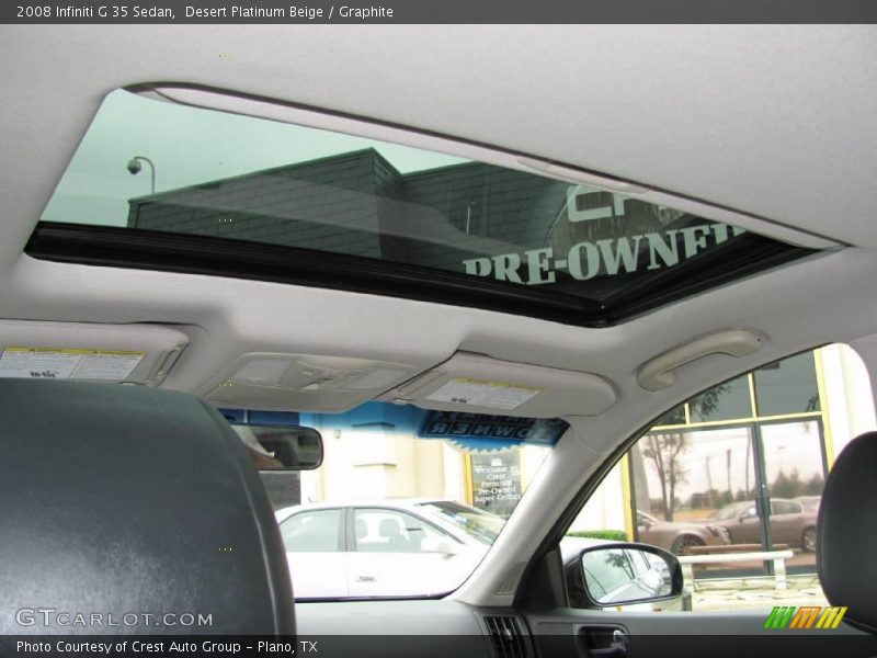 Desert Platinum Beige / Graphite 2008 Infiniti G 35 Sedan