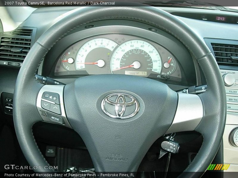 Barcelona Red Metallic / Dark Charcoal 2007 Toyota Camry SE