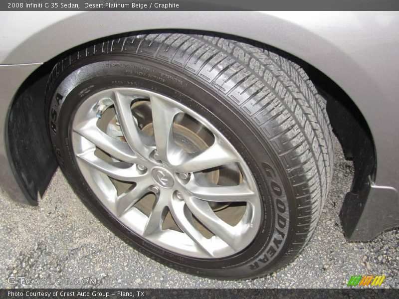 Desert Platinum Beige / Graphite 2008 Infiniti G 35 Sedan