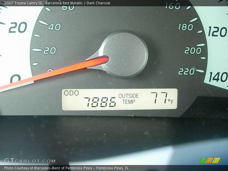 Barcelona Red Metallic / Dark Charcoal 2007 Toyota Camry SE