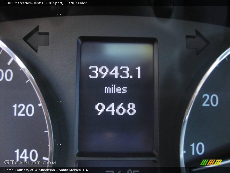 Black / Black 2007 Mercedes-Benz C 230 Sport