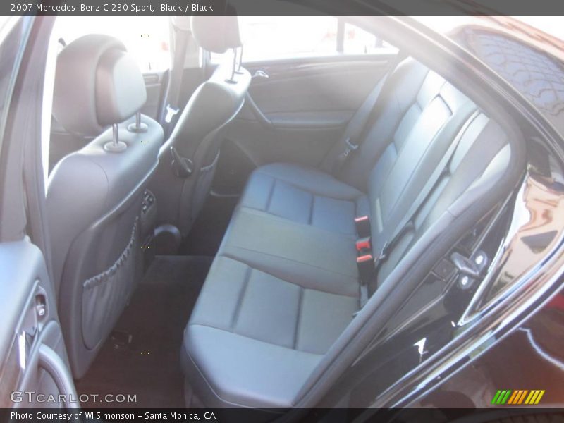 Black / Black 2007 Mercedes-Benz C 230 Sport