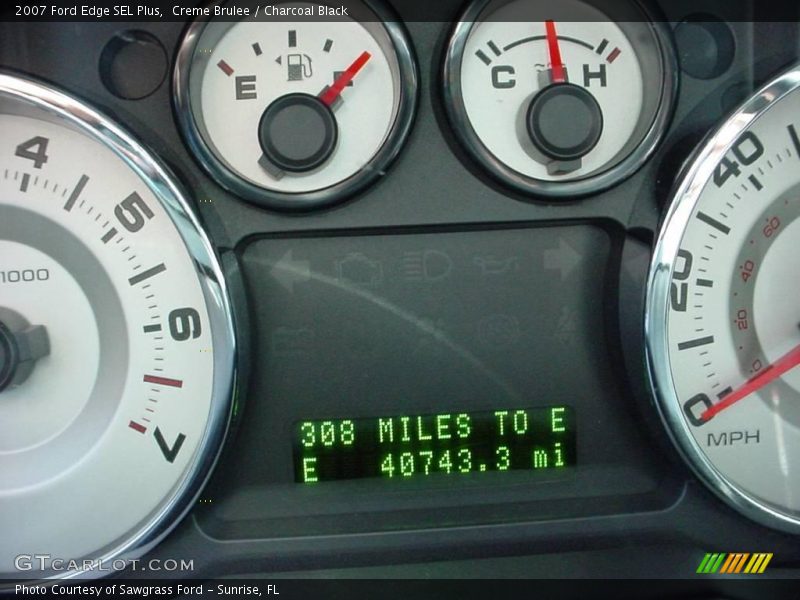 Creme Brulee / Charcoal Black 2007 Ford Edge SEL Plus