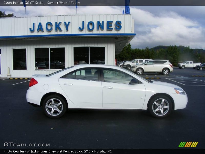 Summit White / Ebony 2009 Pontiac G6 GT Sedan