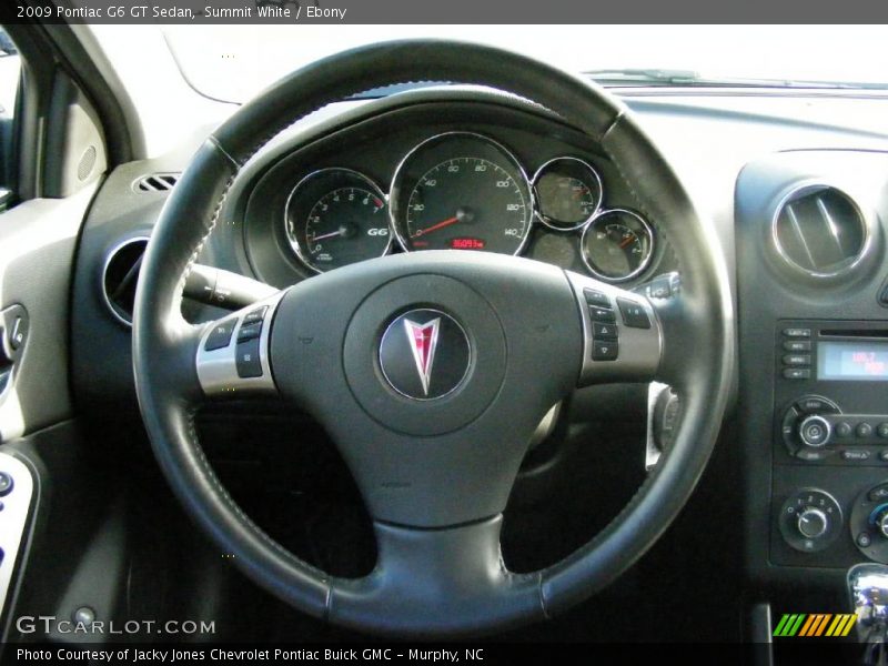 Summit White / Ebony 2009 Pontiac G6 GT Sedan