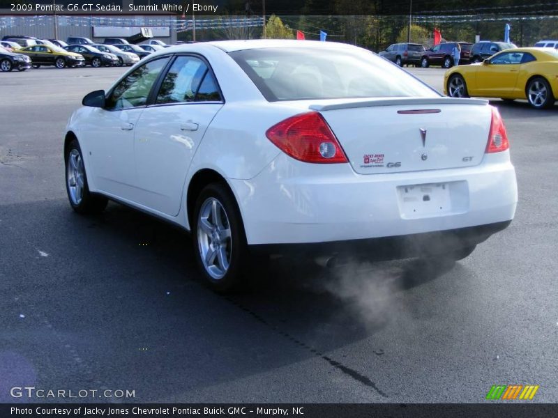 Summit White / Ebony 2009 Pontiac G6 GT Sedan