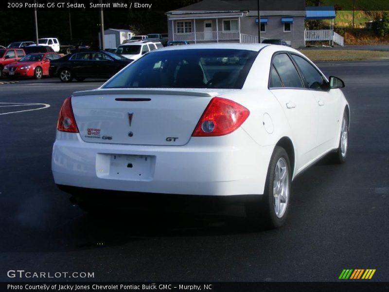 Summit White / Ebony 2009 Pontiac G6 GT Sedan
