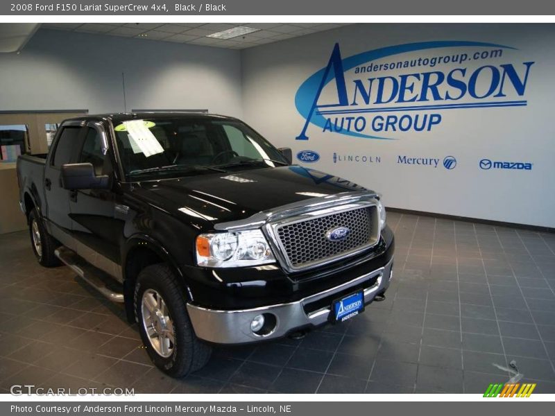 Black / Black 2008 Ford F150 Lariat SuperCrew 4x4