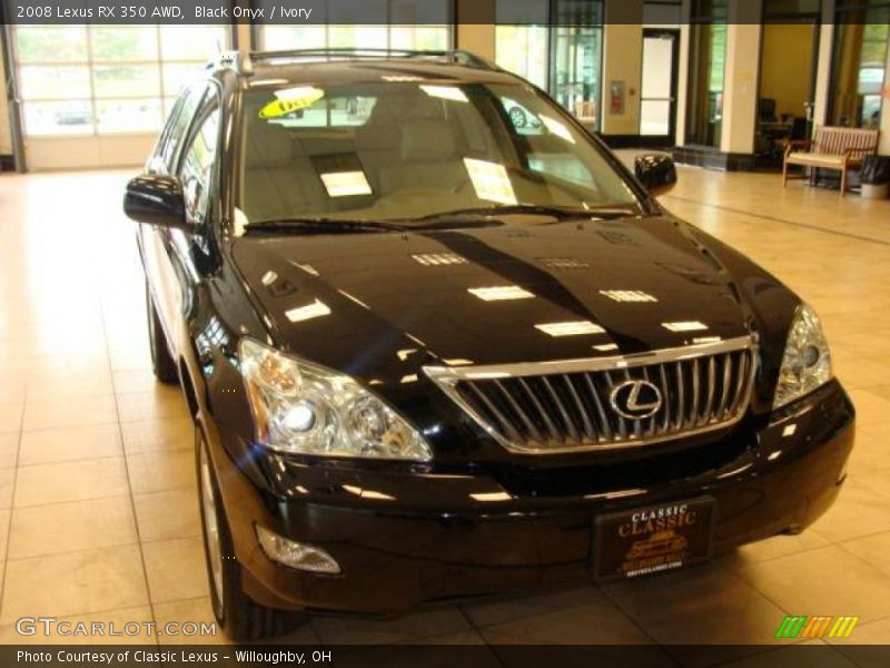 Black Onyx / Ivory 2008 Lexus RX 350 AWD