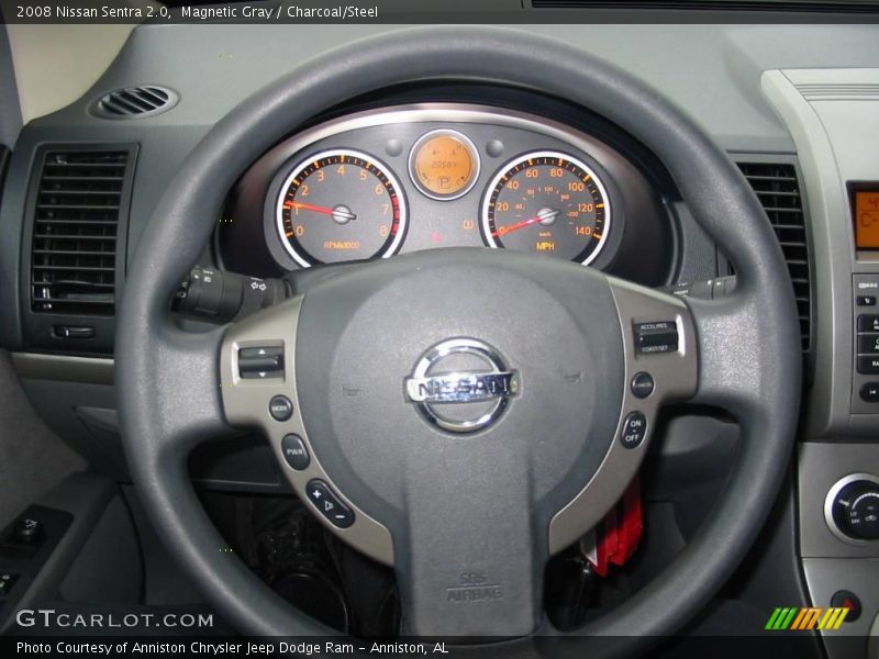 Magnetic Gray / Charcoal/Steel 2008 Nissan Sentra 2.0