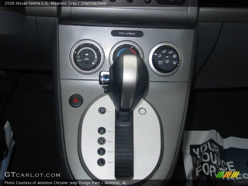 Magnetic Gray / Charcoal/Steel 2008 Nissan Sentra 2.0