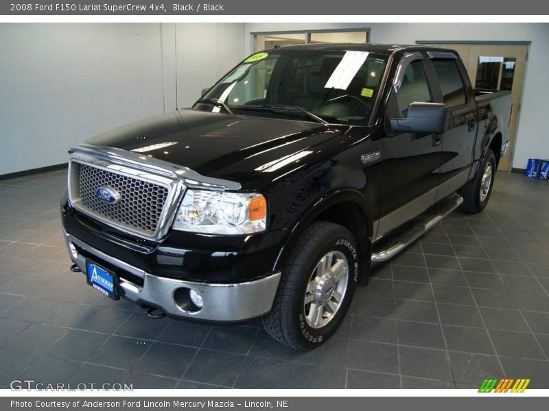 Black / Black 2008 Ford F150 Lariat SuperCrew 4x4