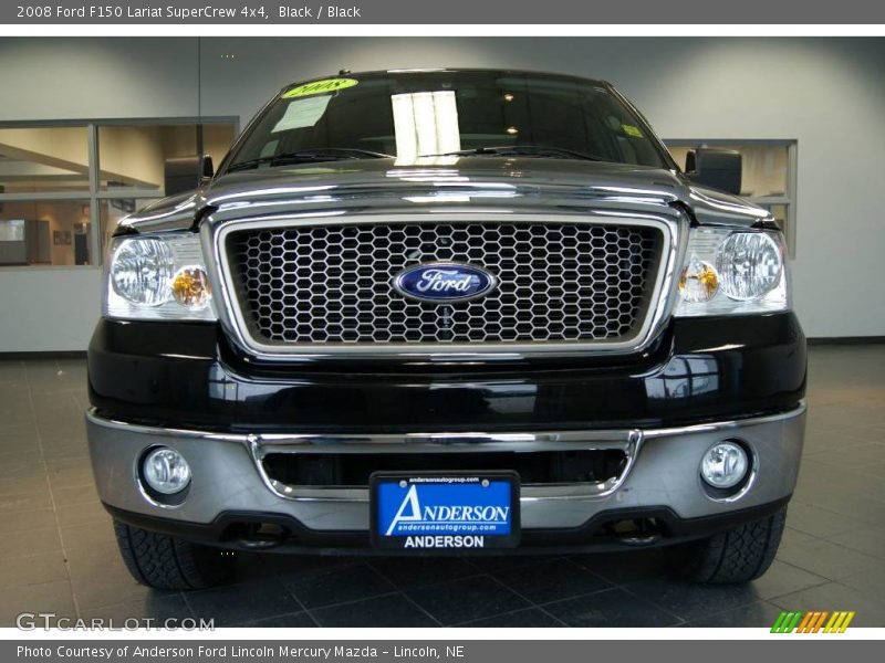 Black / Black 2008 Ford F150 Lariat SuperCrew 4x4