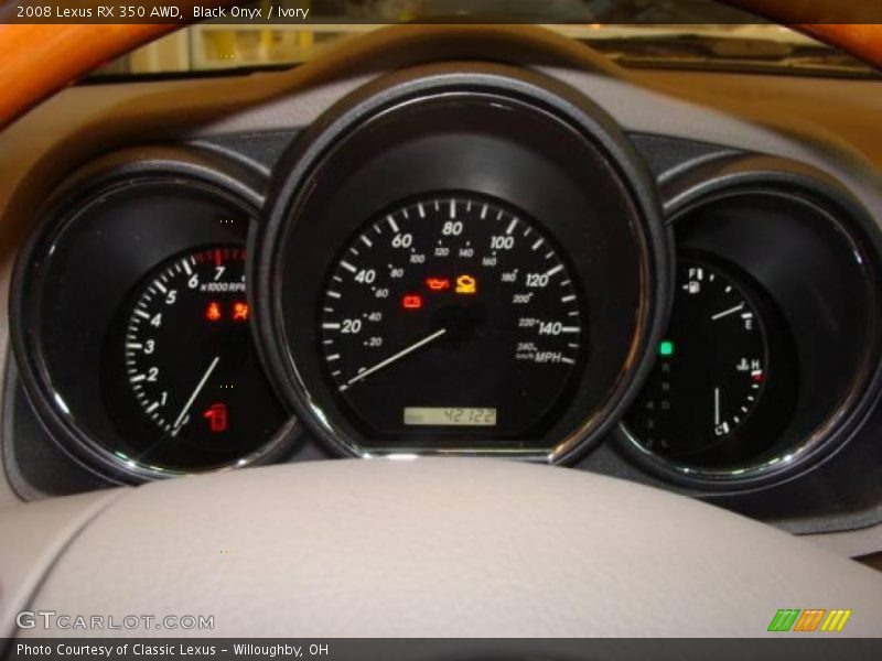 Black Onyx / Ivory 2008 Lexus RX 350 AWD