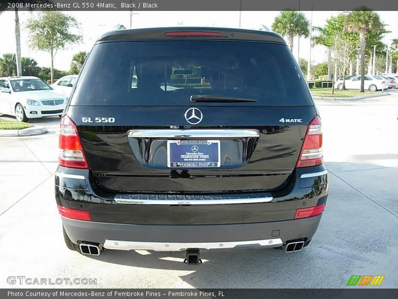 Black / Black 2008 Mercedes-Benz GL 550 4Matic
