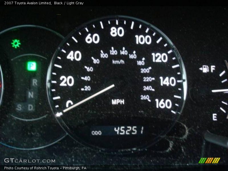Black / Light Gray 2007 Toyota Avalon Limited