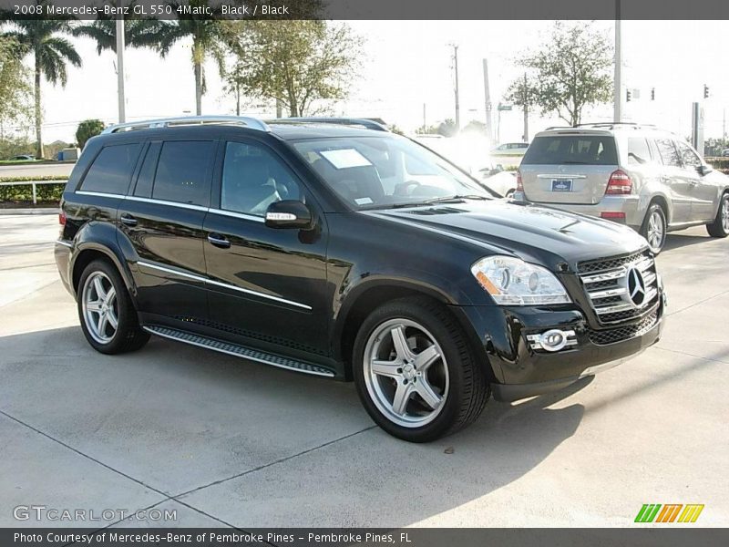 Black / Black 2008 Mercedes-Benz GL 550 4Matic