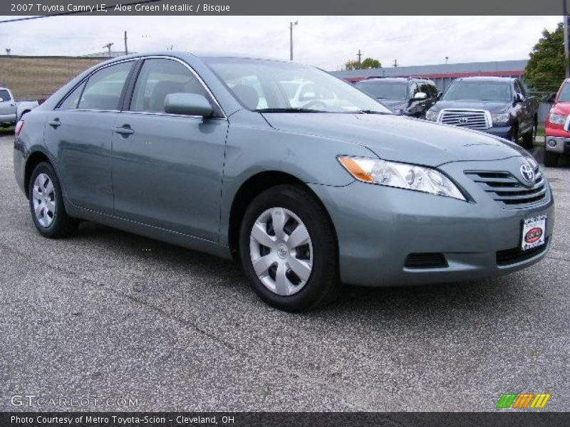 Aloe Green Metallic / Bisque 2007 Toyota Camry LE