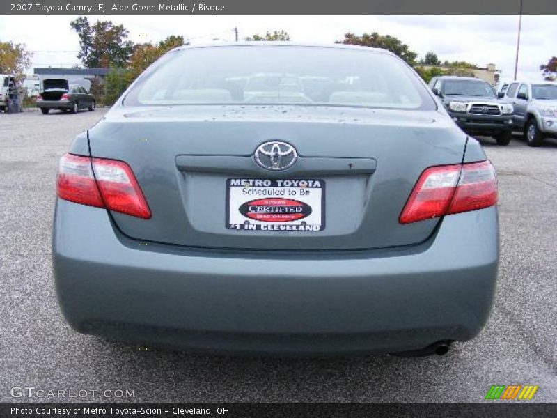 Aloe Green Metallic / Bisque 2007 Toyota Camry LE