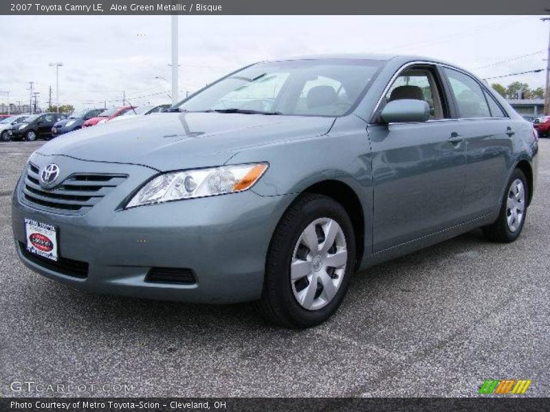 Aloe Green Metallic / Bisque 2007 Toyota Camry LE